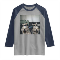 Funny Cat Drinking Irish Stout Beer Raglan Shirt Black Beer and Cat Lovers