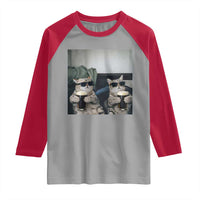 Funny Cat Drinking Irish Stout Beer Raglan Shirt Black Beer and Cat Lovers