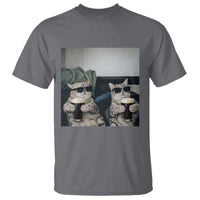 Funny Cat Drinking Irish Stout Beer T Shirt Black Beer and Cat Lovers