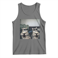 Funny Cat Drinking Irish Stout Beer Tank Top Black Beer and Cat Lovers