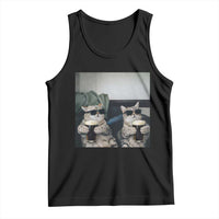 Funny Cat Drinking Irish Stout Beer Tank Top Black Beer and Cat Lovers