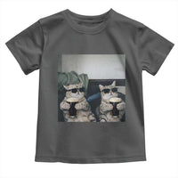 Funny Cat Drinking Irish Stout Beer Toddler T Shirt Black Beer and Cat Lovers