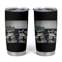 Funny Cat Drinking Irish Stout Beer Tumbler Cup Black Beer and Cat Lovers