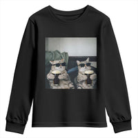 Funny Cat Drinking Irish Stout Beer Youth Sweatshirt Black Beer and Cat Lovers