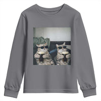 Funny Cat Drinking Irish Stout Beer Youth Sweatshirt Black Beer and Cat Lovers