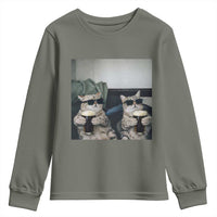Funny Cat Drinking Irish Stout Beer Youth Sweatshirt Black Beer and Cat Lovers