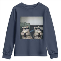 Funny Cat Drinking Irish Stout Beer Youth Sweatshirt Black Beer and Cat Lovers