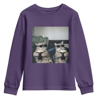 Funny Cat Drinking Irish Stout Beer Youth Sweatshirt Black Beer and Cat Lovers