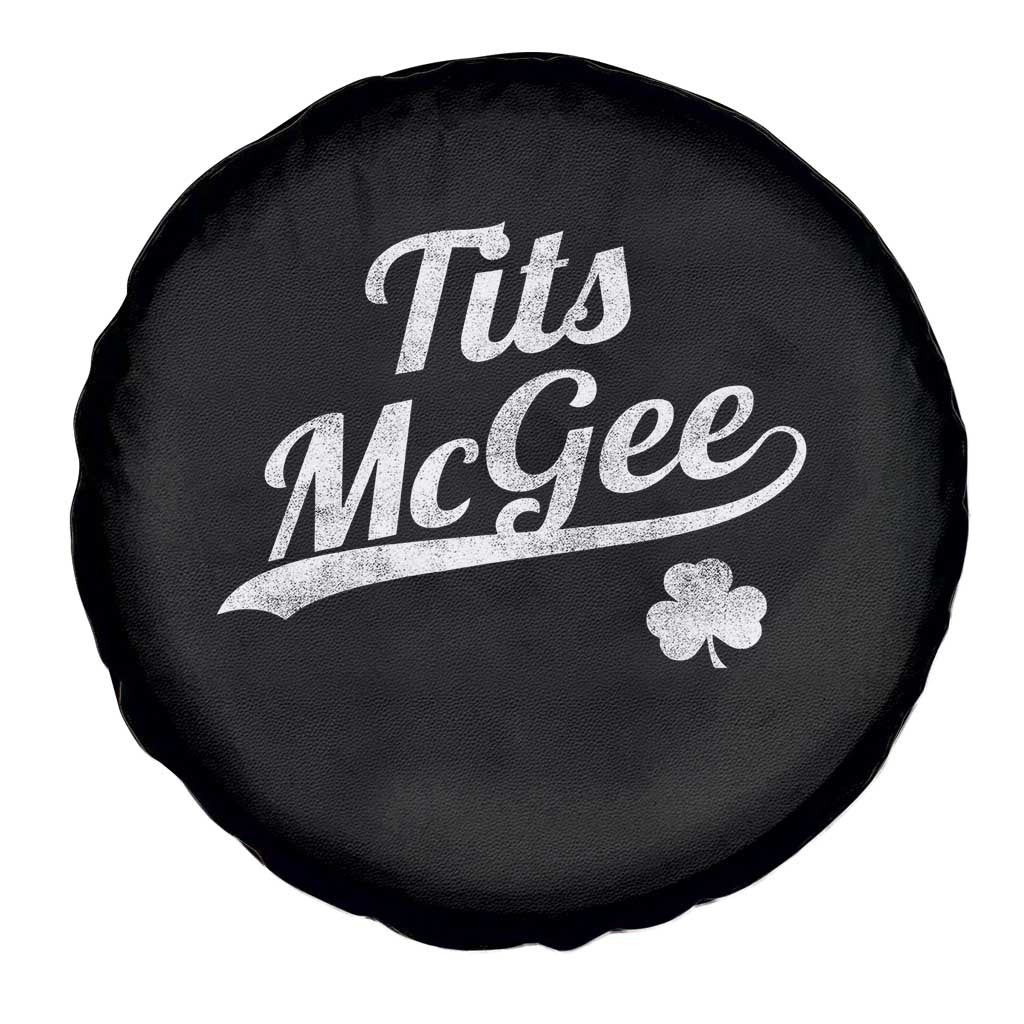 Tits McGee Spare Tire Cover Funny St Patricks Day Adult Humor Shamrocks