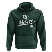 Tits McGee Hoodie Funny St Patricks Day Adult Humor Shamrocks