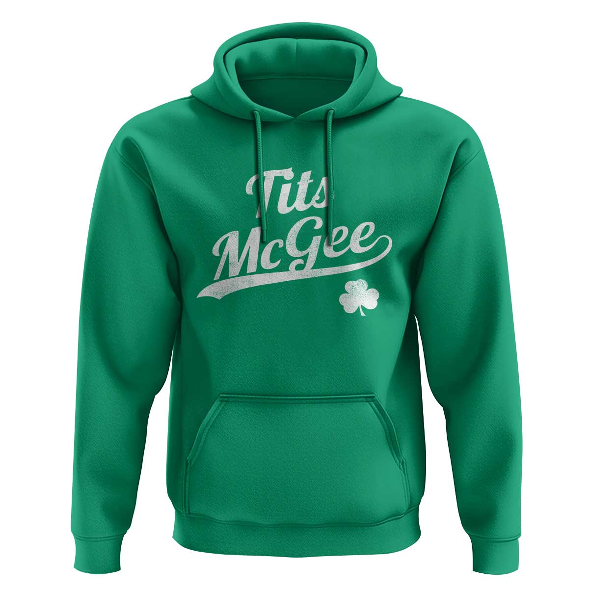 Tits McGee Hoodie Funny St Patricks Day Adult Humor Shamrocks