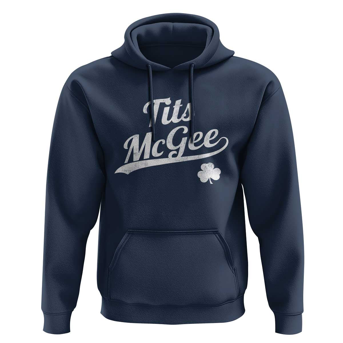 Tits McGee Hoodie Funny St Patricks Day Adult Humor Shamrocks