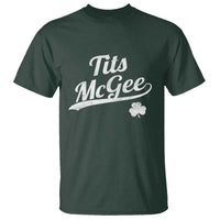 Tits McGee T Shirt Funny St Patricks Day Adult Humor Shamrocks