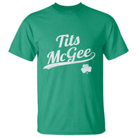 Tits McGee T Shirt Funny St Patricks Day Adult Humor Shamrocks