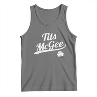 Tits McGee Tank Top Funny St Patricks Day Adult Humor Shamrocks