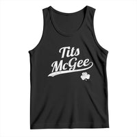 Tits McGee Tank Top Funny St Patricks Day Adult Humor Shamrocks