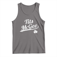 Tits McGee Tank Top Funny St Patricks Day Adult Humor Shamrocks
