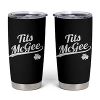 Tits McGee Tumbler Cup Funny St Patricks Day Adult Humor Shamrocks