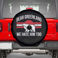 Dear Greenland We Hate Him Too Spare Tire Cover Polar Bear Political Protest