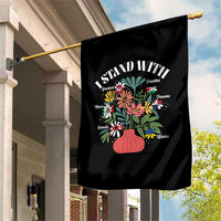 I Stand With Canada Greenland Mexico Panama Gaza Ukraine Garden Flag Retro Floral