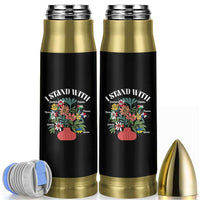 I Stand With Canada Greenland Mexico Panama Gaza Ukraine Bullet Tumbler Retro Floral