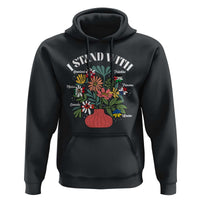 I Stand With Canada Greenland Mexico Panama Gaza Ukraine Hoodie Retro Floral