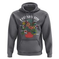 I Stand With Canada Greenland Mexico Panama Gaza Ukraine Hoodie Retro Floral