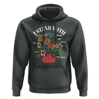 I Stand With Canada Greenland Mexico Panama Gaza Ukraine Hoodie Retro Floral
