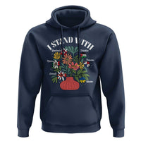 I Stand With Canada Greenland Mexico Panama Gaza Ukraine Hoodie Retro Floral