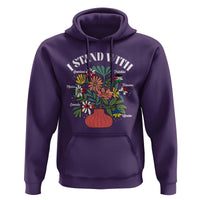I Stand With Canada Greenland Mexico Panama Gaza Ukraine Hoodie Retro Floral