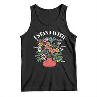 I Stand With Canada Greenland Mexico Panama Gaza Ukraine Tank Top Retro Floral