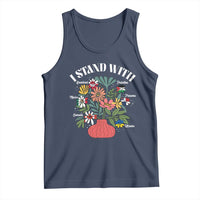 I Stand With Canada Greenland Mexico Panama Gaza Ukraine Tank Top Retro Floral