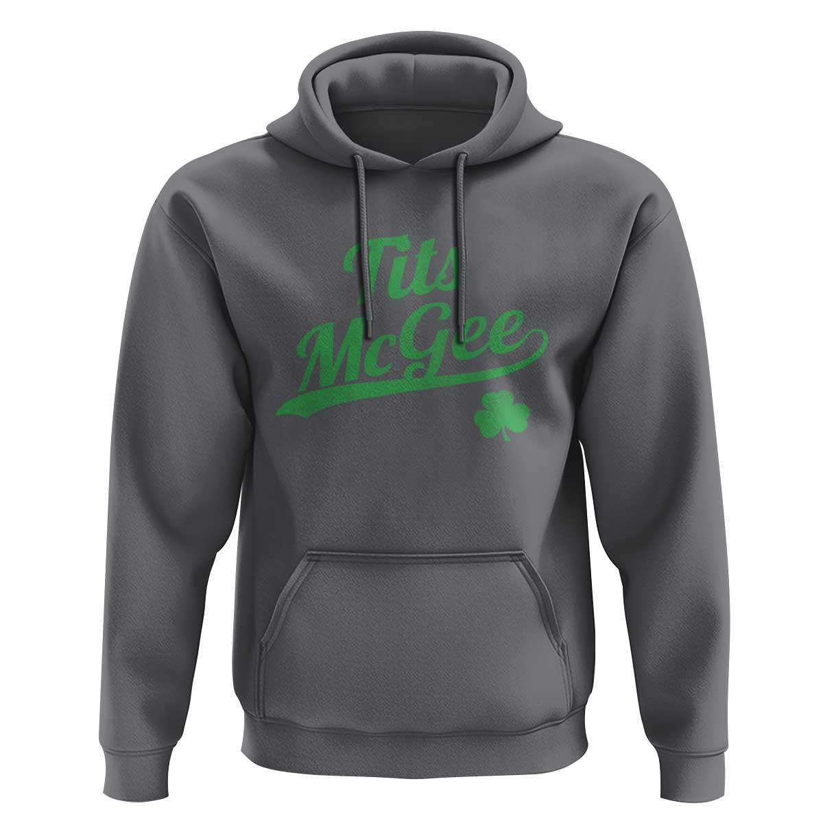 Tits McGee Hoodie Funny Womens St Patricks Day Vintage Shamrocks