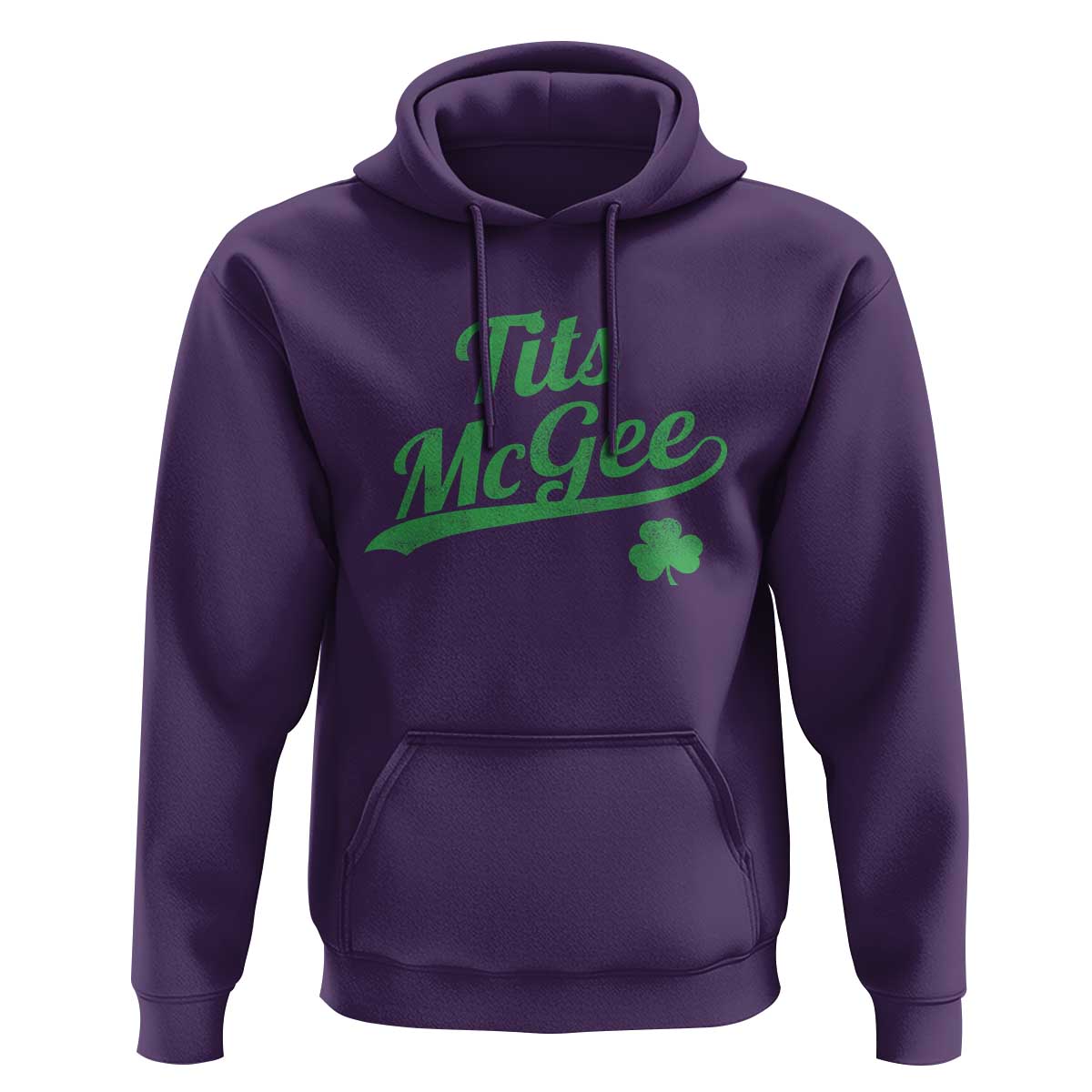 Tits McGee Hoodie Funny Womens St Patricks Day Vintage Shamrocks