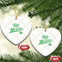 Tits McGee Ceramic Ornament Funny Womens St Patricks Day Vintage Shamrocks