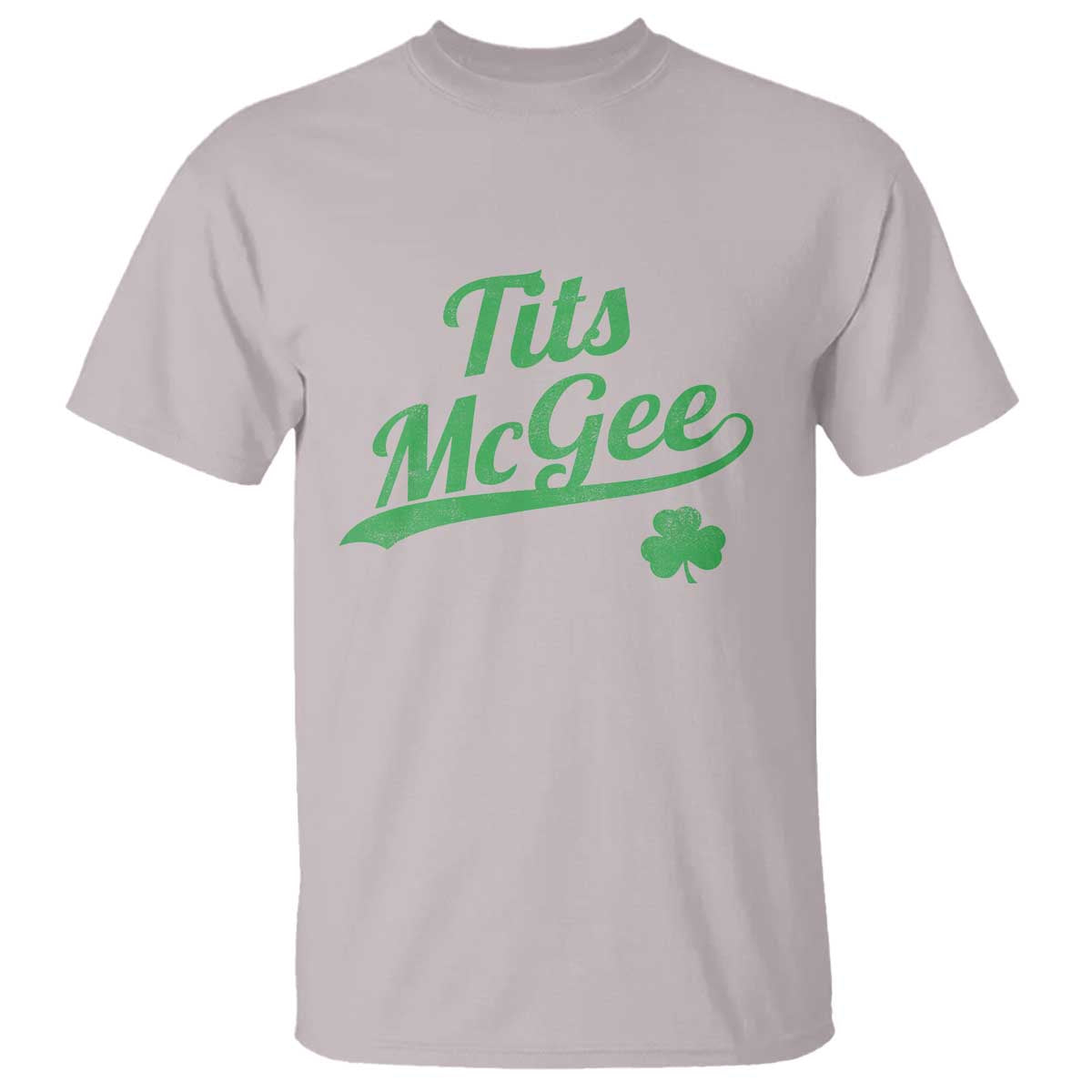 Tits McGee T Shirt Funny Womens St Patricks Day Vintage Shamrocks
