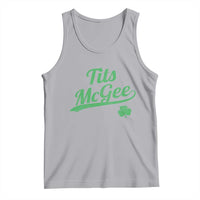 Tits McGee Tank Top Funny Womens St Patricks Day Vintage Shamrocks