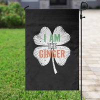 Funny St Patricks Day I Am The Ginger Garden Flag Irish Redhead Shamrock