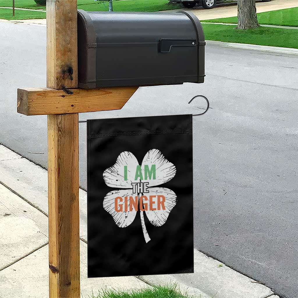 Funny St Patricks Day I Am The Ginger Garden Flag Irish Redhead Shamrock