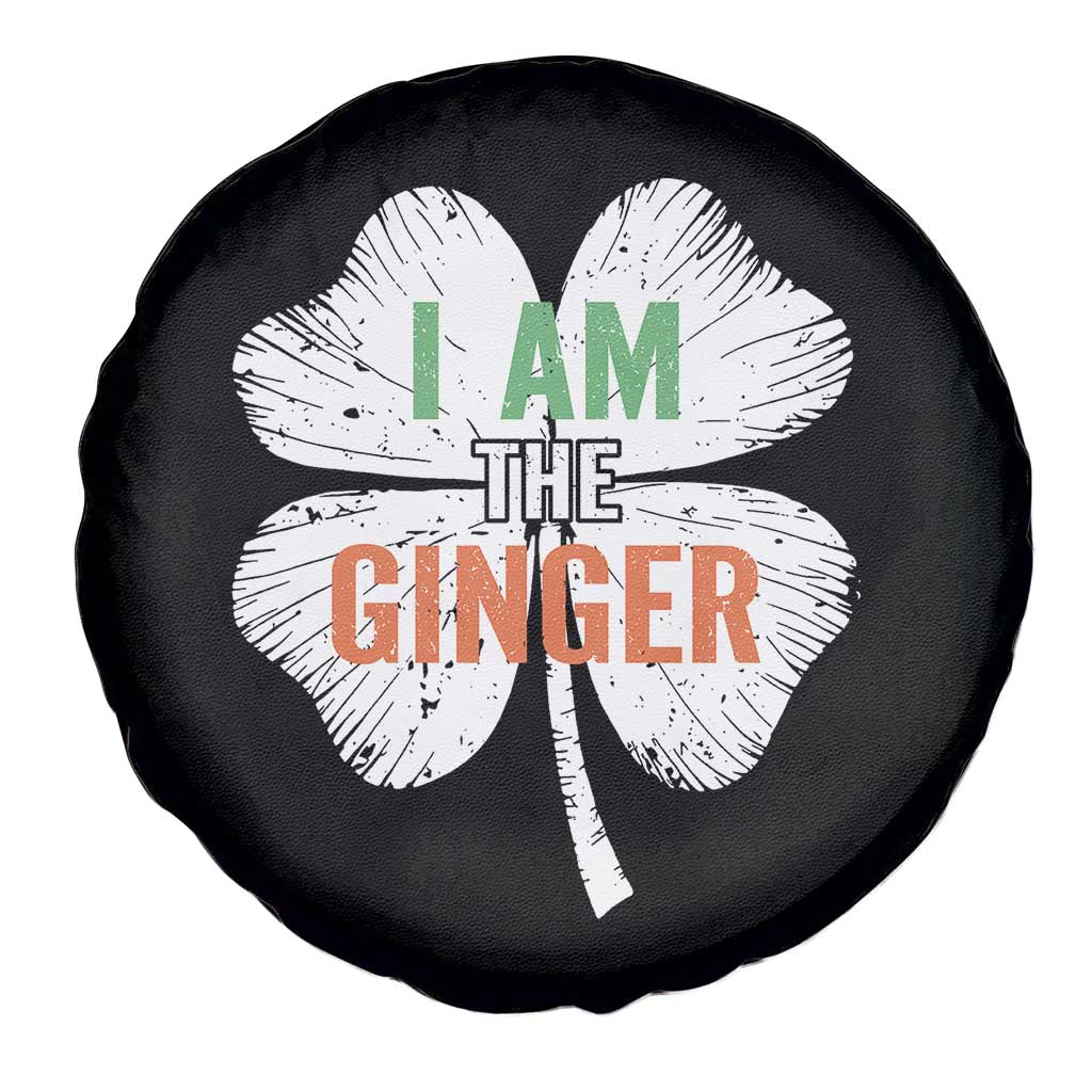Funny St Patricks Day I Am The Ginger Spare Tire Cover Irish Redhead Shamrock