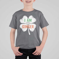 Funny St Patricks Day I Am The Ginger T Shirt For Kid Irish Redhead Shamrock