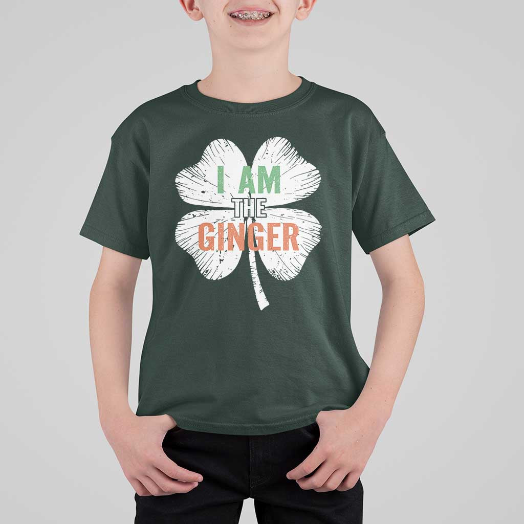 Funny St Patricks Day I Am The Ginger T Shirt For Kid Irish Redhead Shamrock