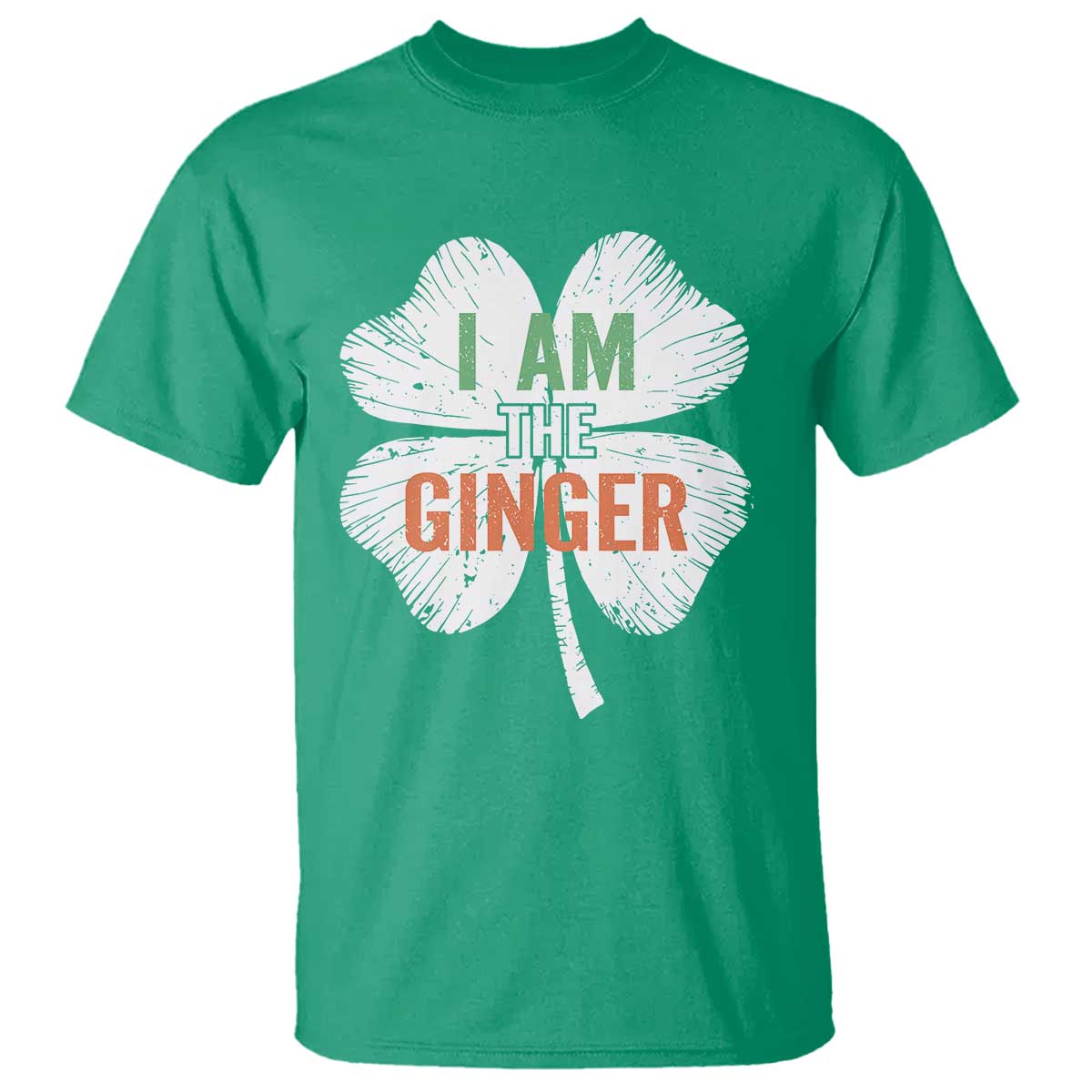Funny St Patricks Day I Am The Ginger T Shirt Irish Redhead Shamrock