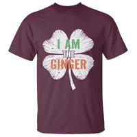 Funny St Patricks Day I Am The Ginger T Shirt Irish Redhead Shamrock