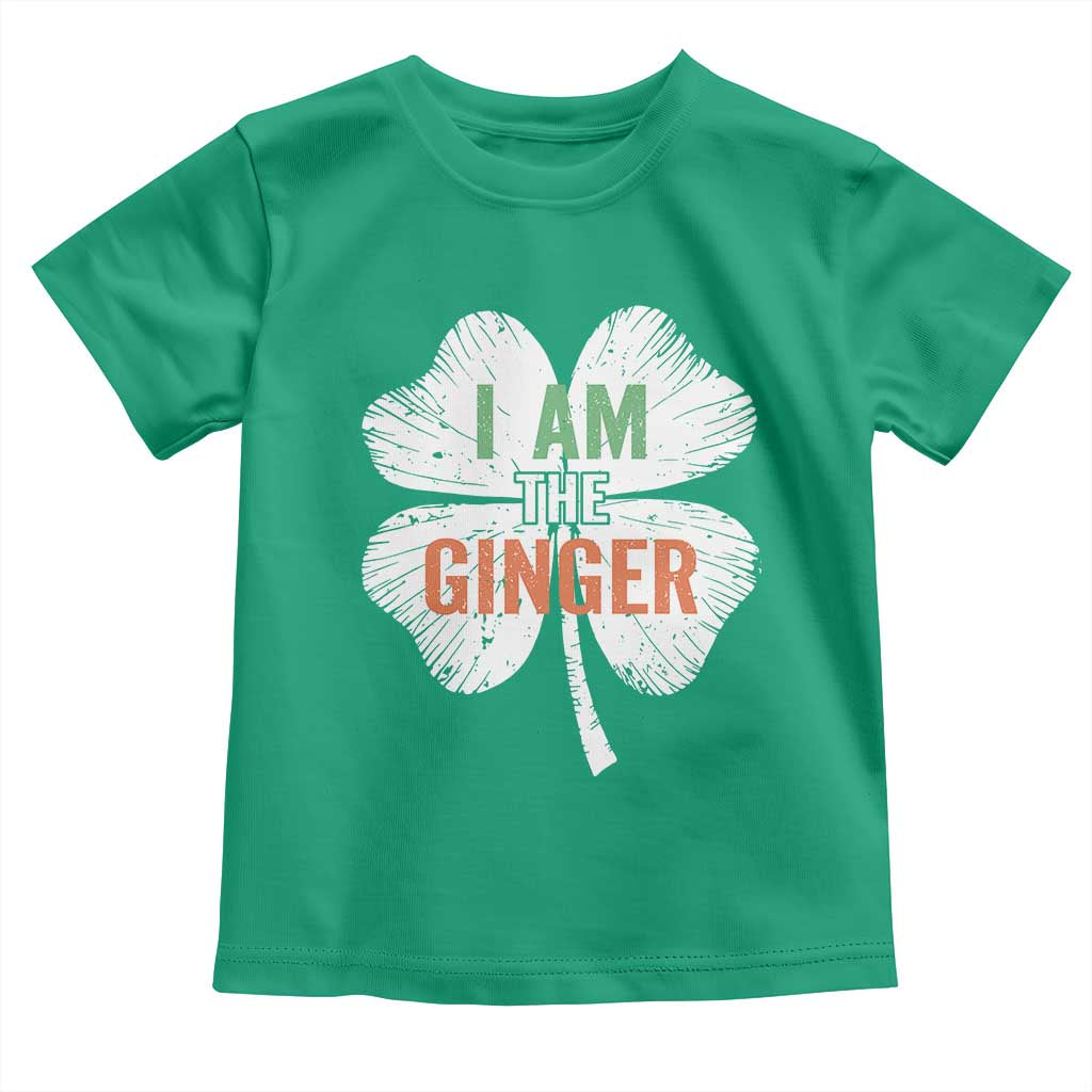 Funny St Patricks Day I Am The Ginger Toddler T Shirt Irish Redhead Shamrock