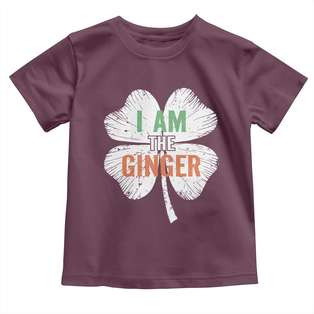 Funny St Patricks Day I Am The Ginger Toddler T Shirt Irish Redhead Shamrock