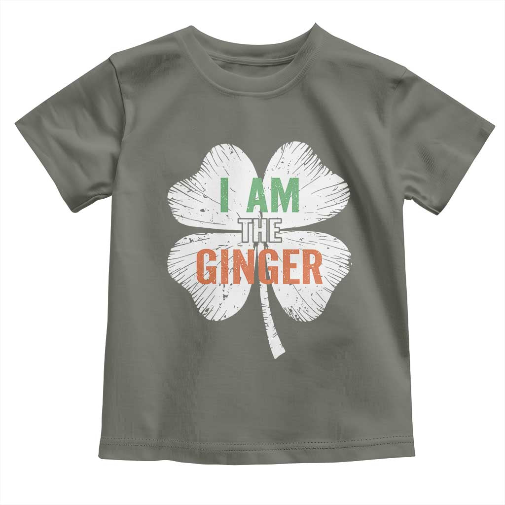 Funny St Patricks Day I Am The Ginger Toddler T Shirt Irish Redhead Shamrock