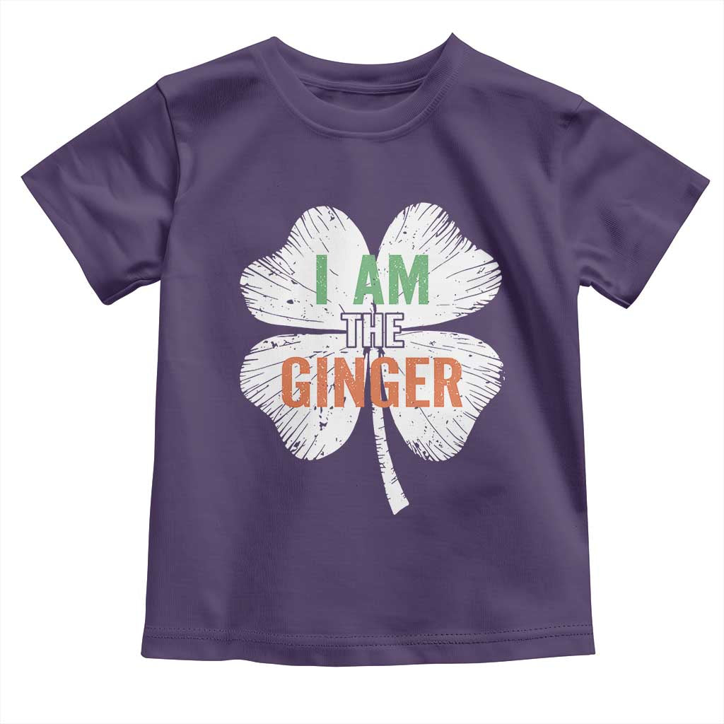 Funny St Patricks Day I Am The Ginger Toddler T Shirt Irish Redhead Shamrock