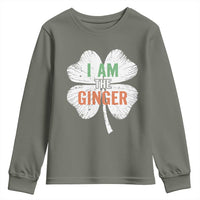 Funny St Patricks Day I Am The Ginger Youth Sweatshirt Irish Redhead Shamrock