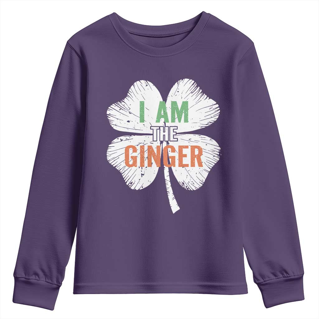 Funny St Patricks Day I Am The Ginger Youth Sweatshirt Irish Redhead Shamrock
